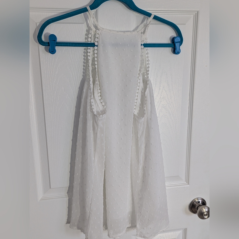 White Lace lined top - Picture 2 of 6